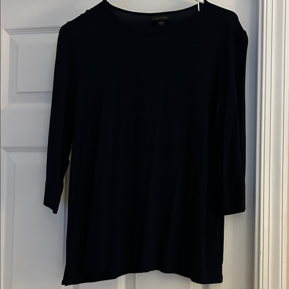 J. Jill Elegant Navy Blue Long Sleeve Top